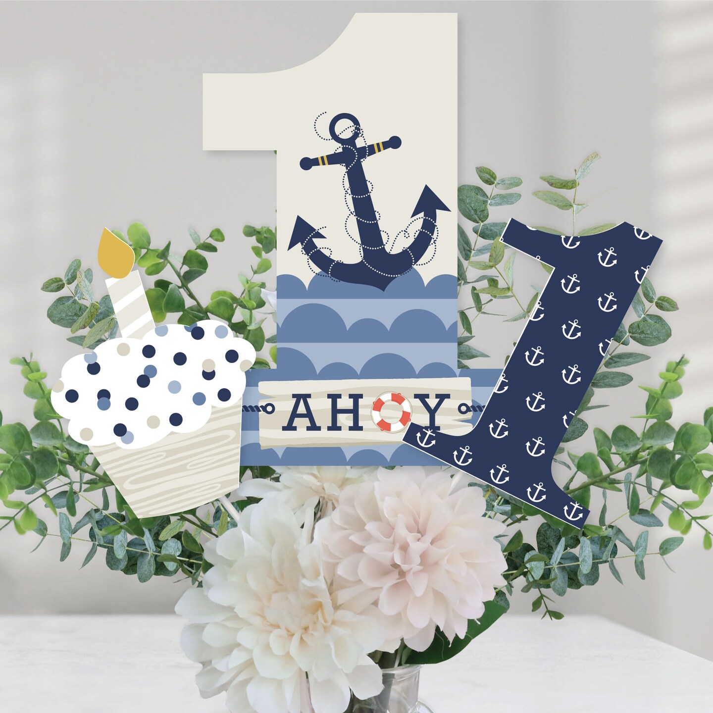 Big Dot of Happiness 1st Birthday Ahoy - Nautical - First Birthday