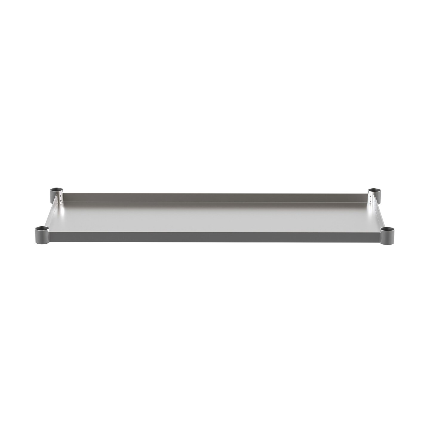 Emma and Oliver Under Shelf for Kitchen Prep and Work Tables - Adjustable Galvanized Lower Shelf for Stainless Steel Tables