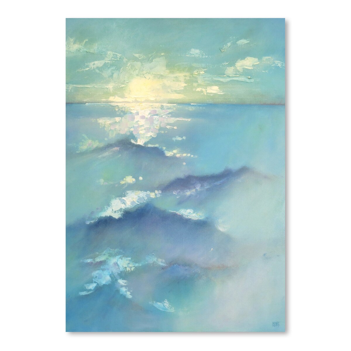 Brooding Sea by Mary Kemp  Poster Art Print - Americanflat