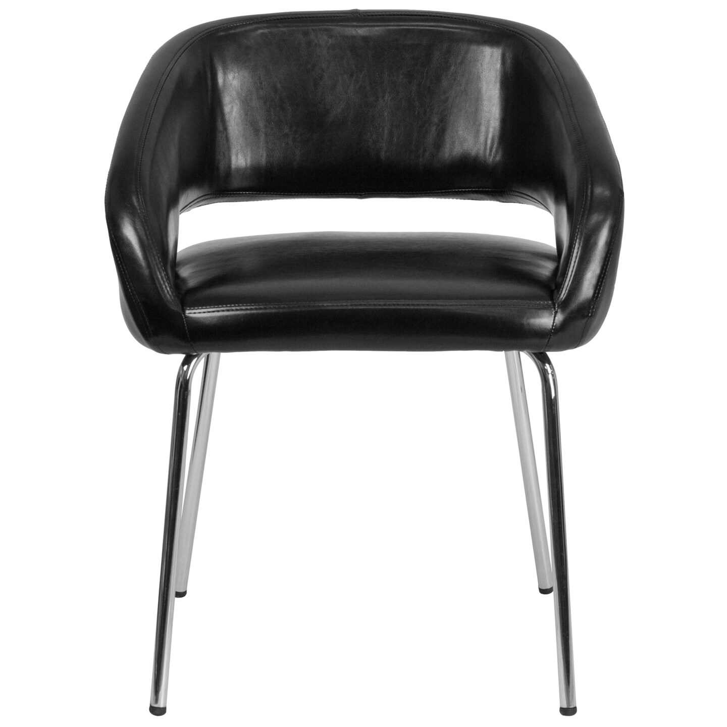 Emma and Oliver Contemporary LeatherSoft Side Reception Chair