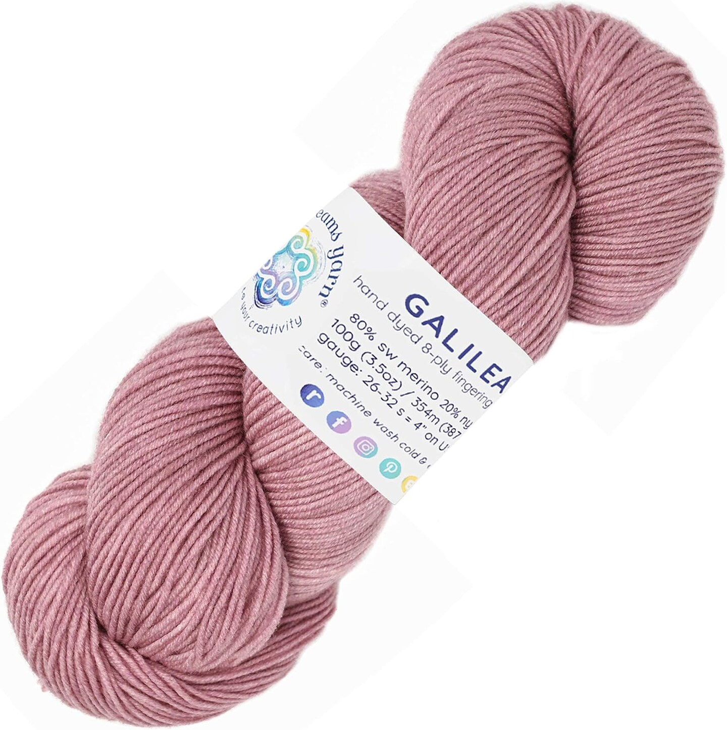 Living Dreams Yarn Galilea: Colorful Superwash Merino Sock Yarn. Super Soft and Strong. Hand Dyed to Perfection