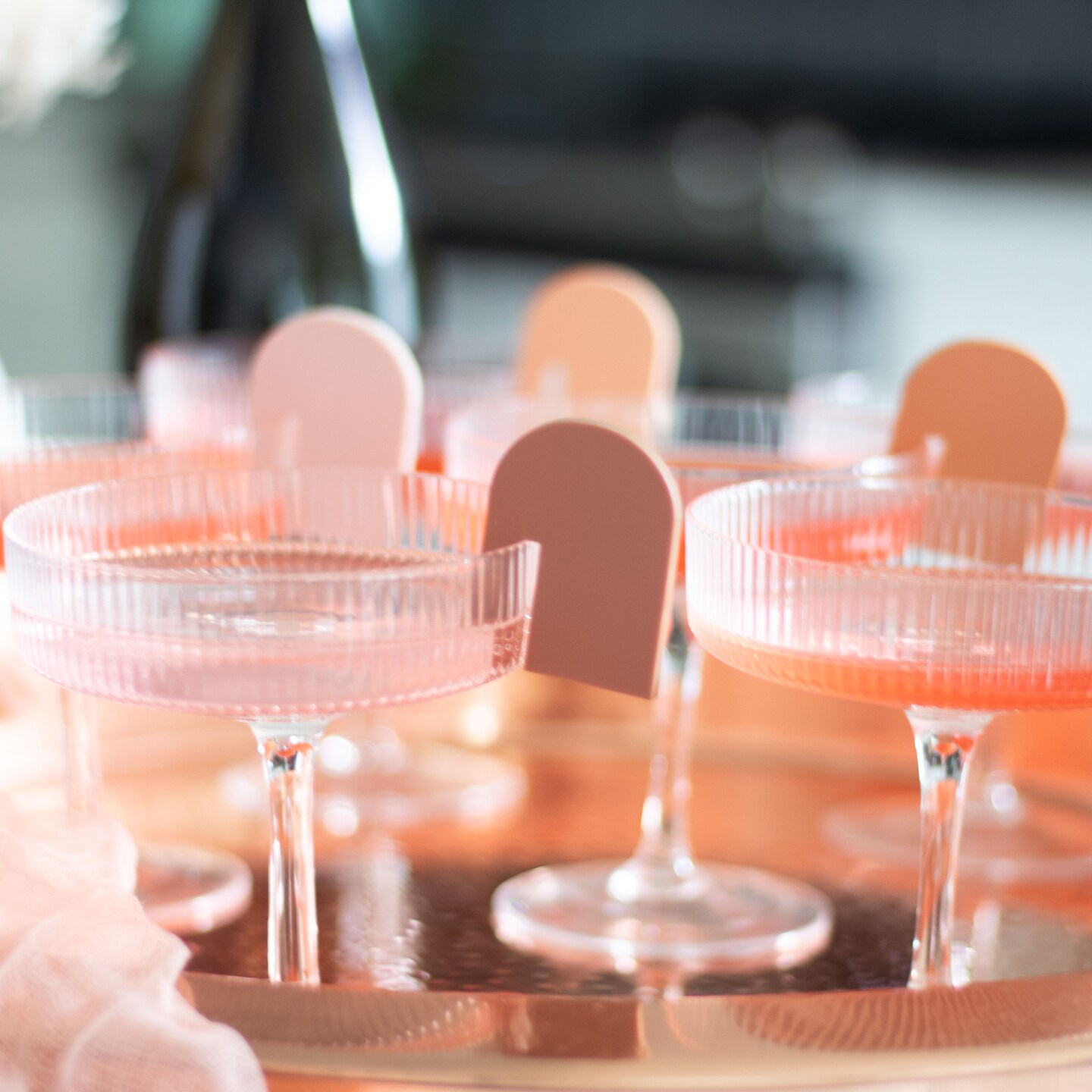 Boho Arch Wine Glass Markers, Acrylic Wine Glass Markers, Cocktail Glass  Markers Set in Fall Colors Arch Drink Markers, Dusty Pink Drink Tag