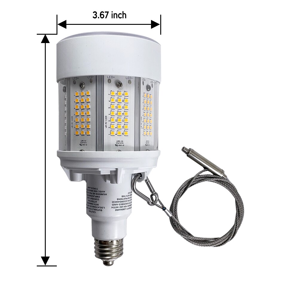GE 80W LED - 175W HID Replacement, E26 Base 3000K High Bay LED Bulb