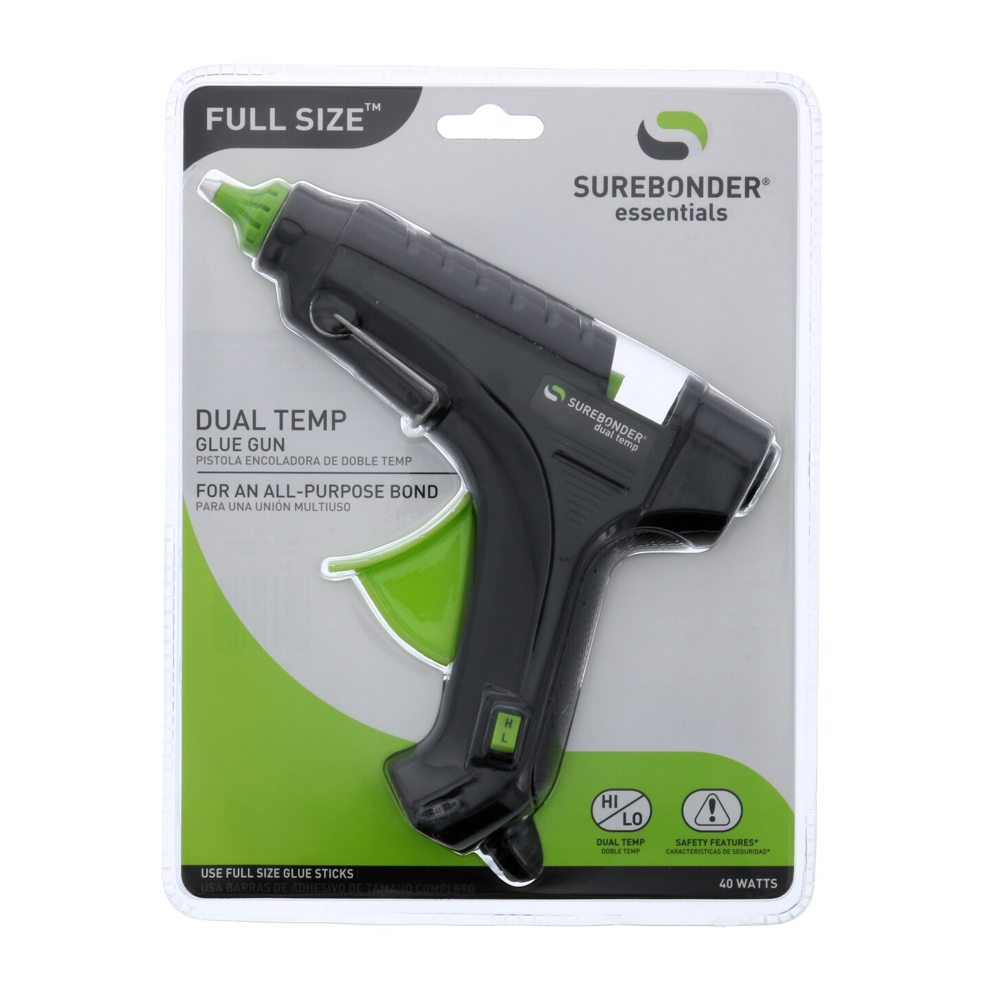 FPC Corporation Dual Temperature Glue Gun, .44&#x22; Diameter Glue Sticks