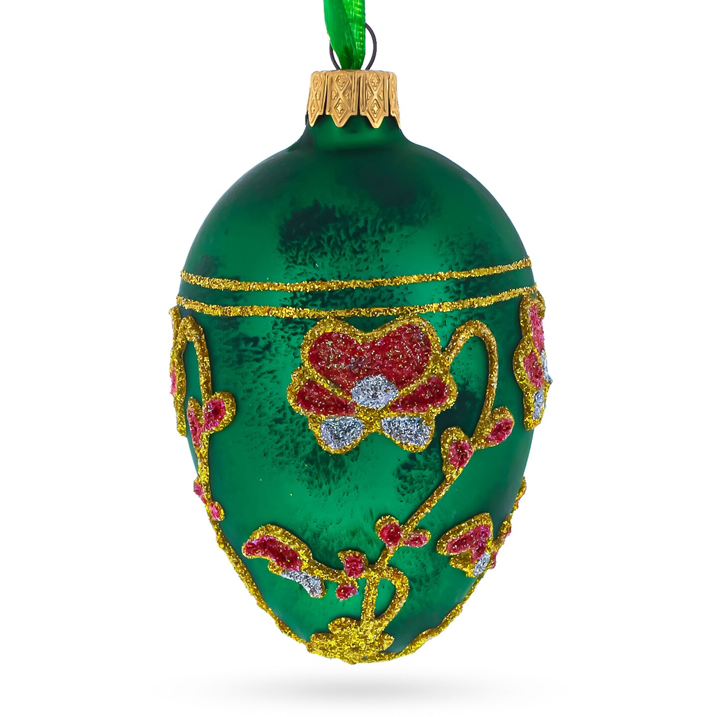 1899 Pansy Royal Egg Glass Ornament 4 Inches | Michaels