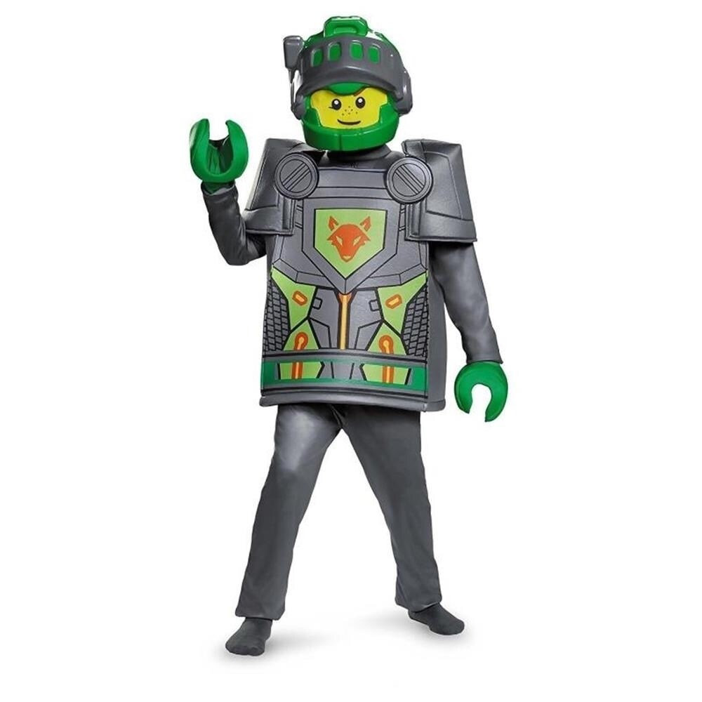 Lego Aaron Nexo Knights Deluxe Boys Costume Size S 4-6 Licensed Disguise