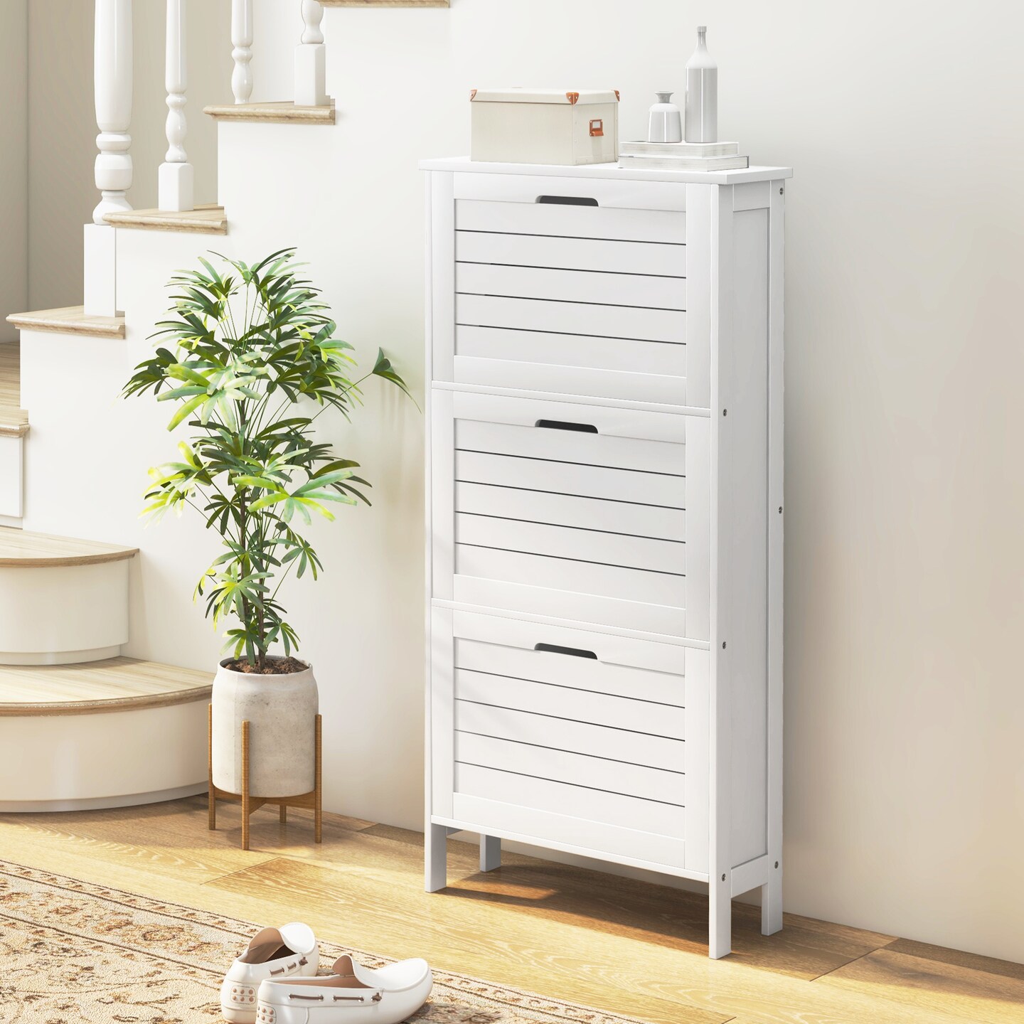 Space-saving Shoe Storage Cabinet - 30.8 | Organize Shoes in Style