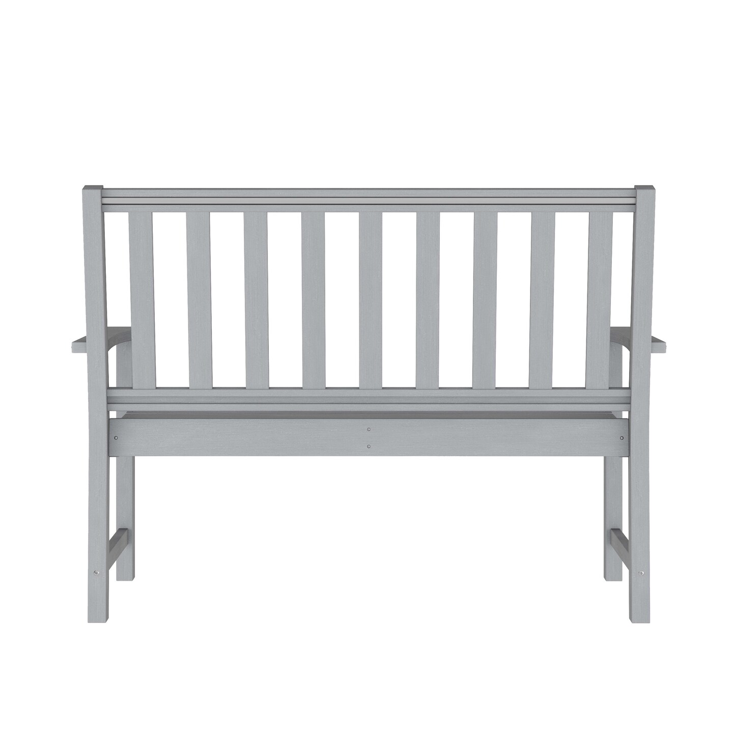 Merrick Lane Cressly All Weather Recycled HDPE Bench for Indoor and Outdoor Use