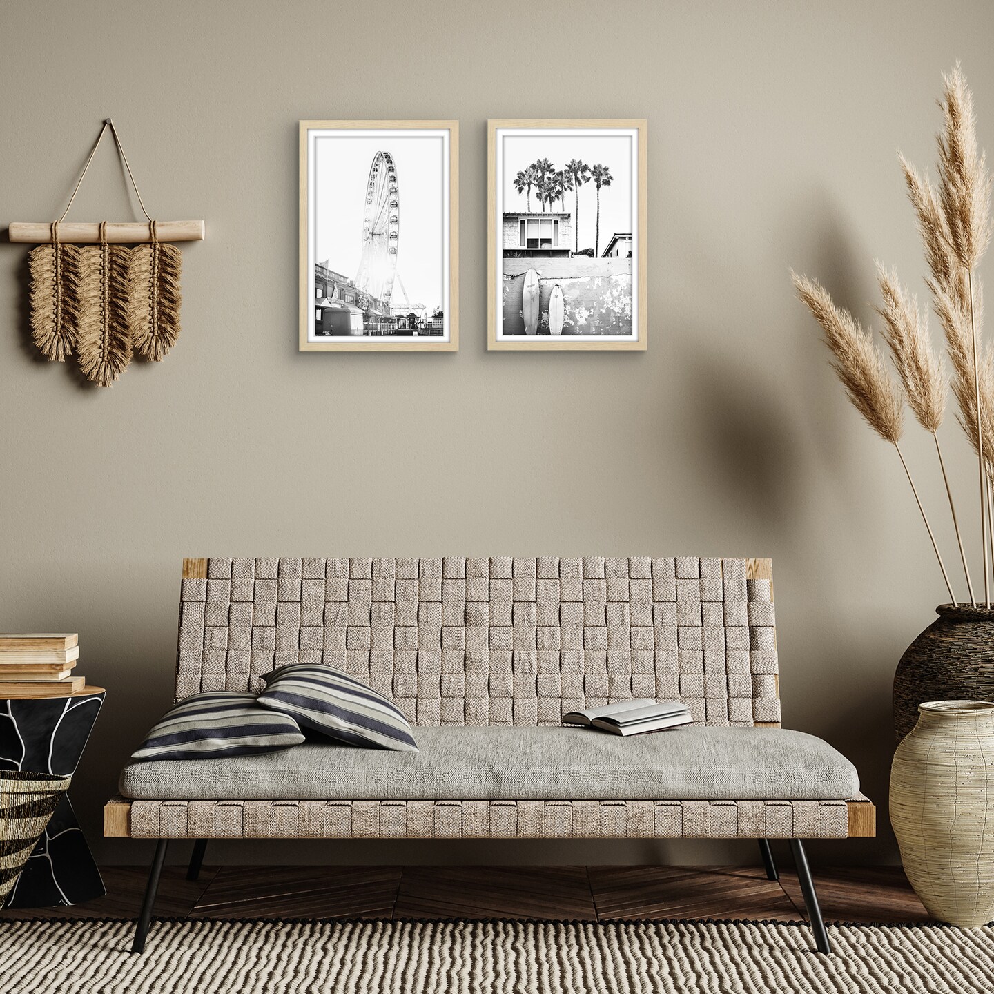 Americanflat 2 Pack of Picture Frames with Mat - Plexiglass Cover