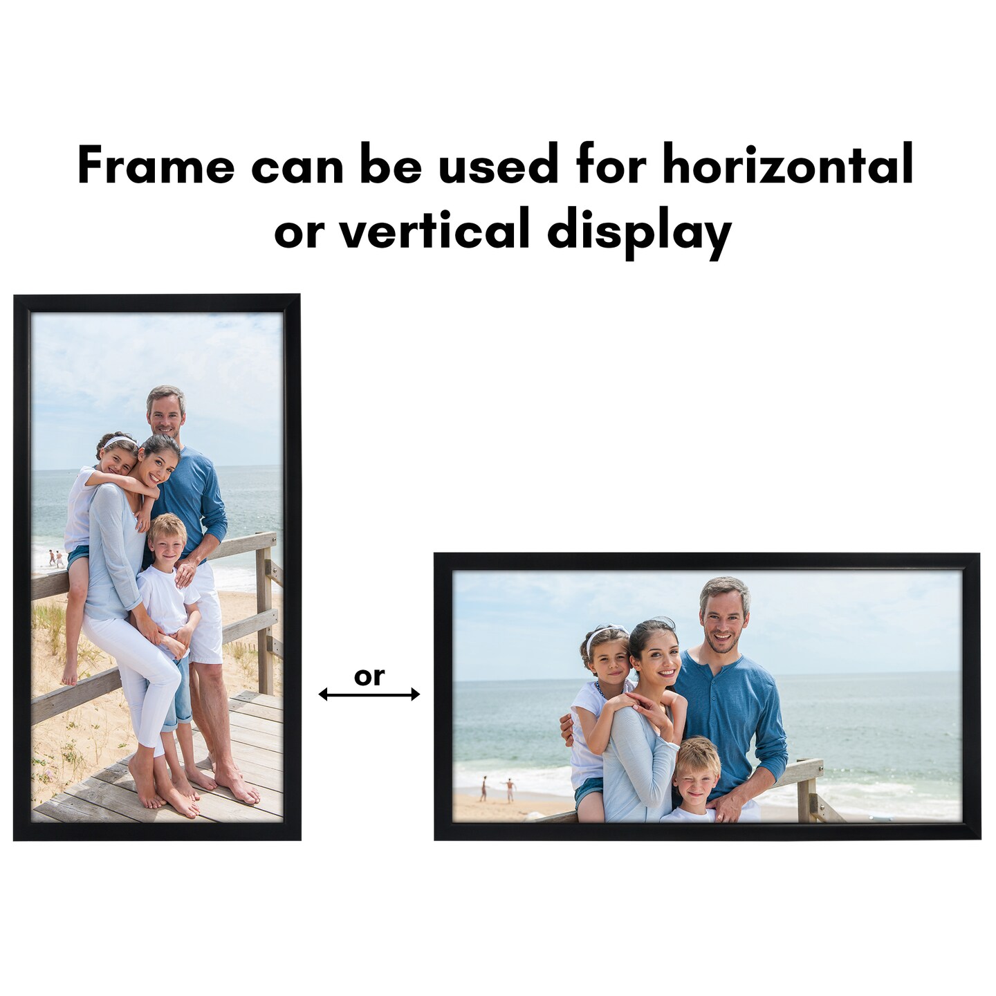 Americanflat Gallery-Style Picture Frame - Ideal Frame for Gallery Wall Display - Showcase Artwork, Prints, and Photos - Shatter Resistant Glass - Hanging Hardware with Drywall Anchor