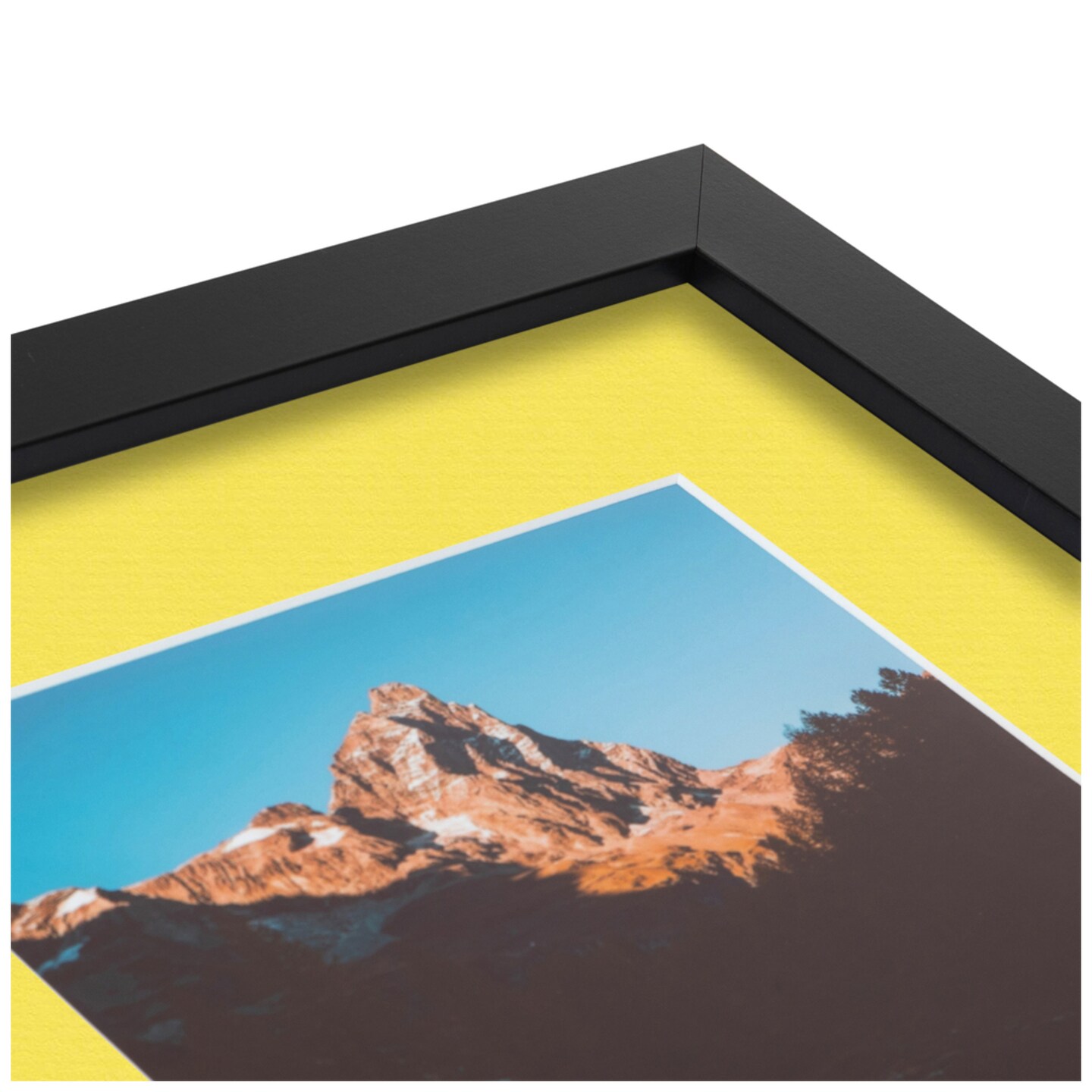 ArtToFrames Collage Photo Picture Frame with 4 - 5x7 inch Openings, Framed in Black with Over 62 Mat Color Options and Regular Glass (CSM-3926-2153)