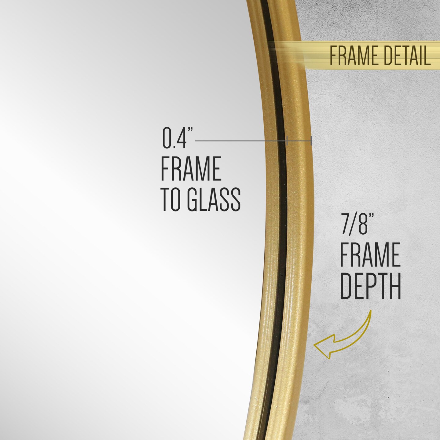 HBCY Creations Wall Mirror for Entryways, Washrooms, Living Rooms and More