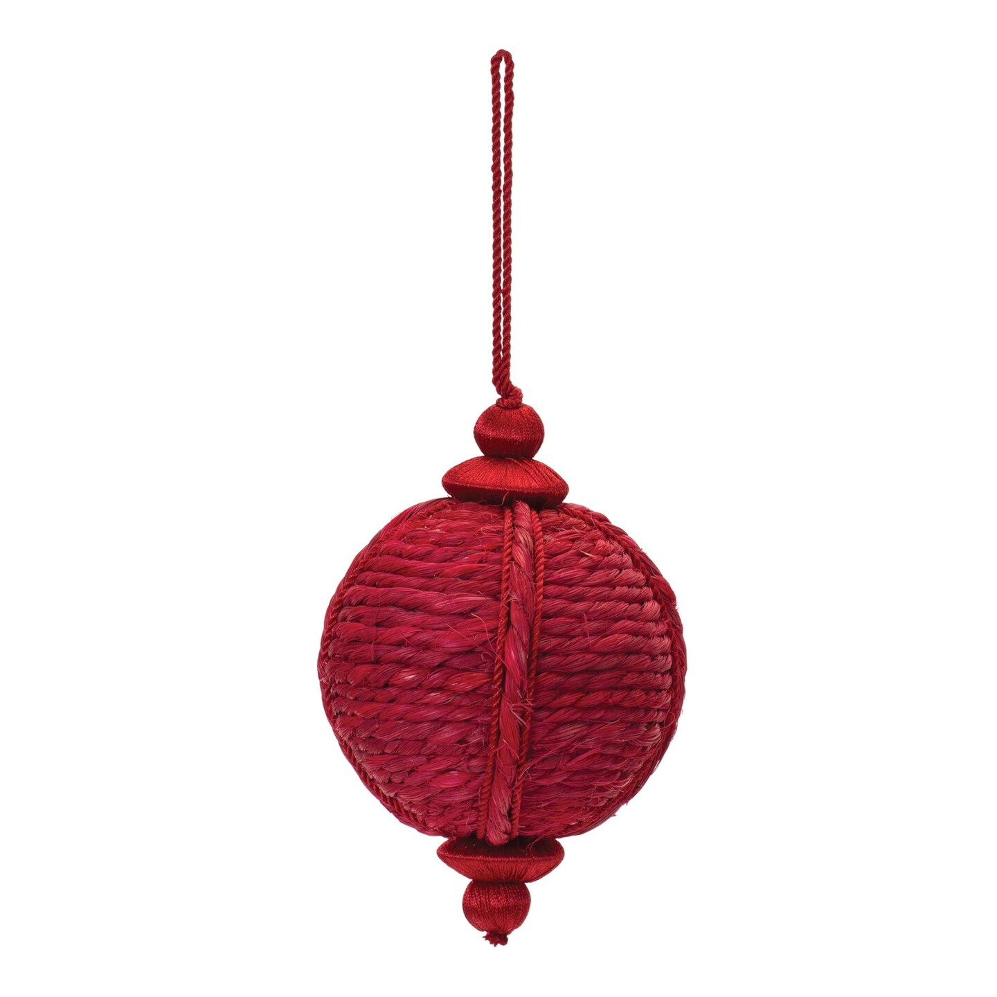 Melrose Knitted Onion Christmas Ornaments - 6&#x22; - Red - 4ct