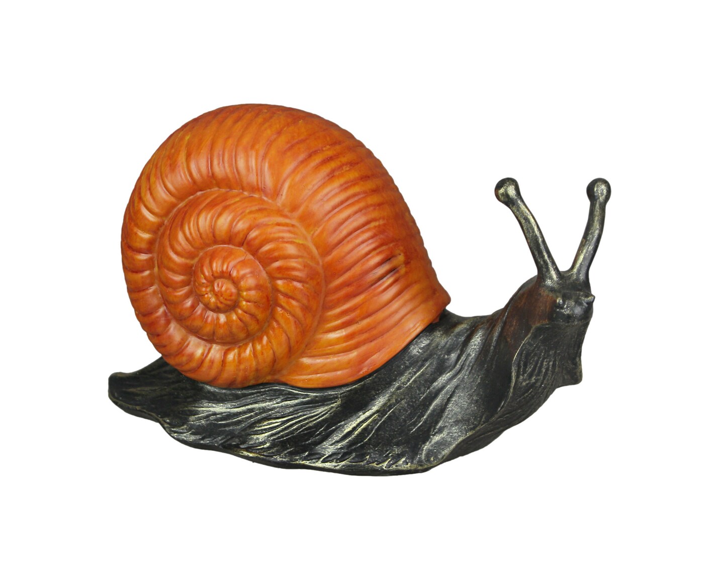 Resin Orange Snail Decorative Accent Lamp End Table Night Stand Light Sculpture