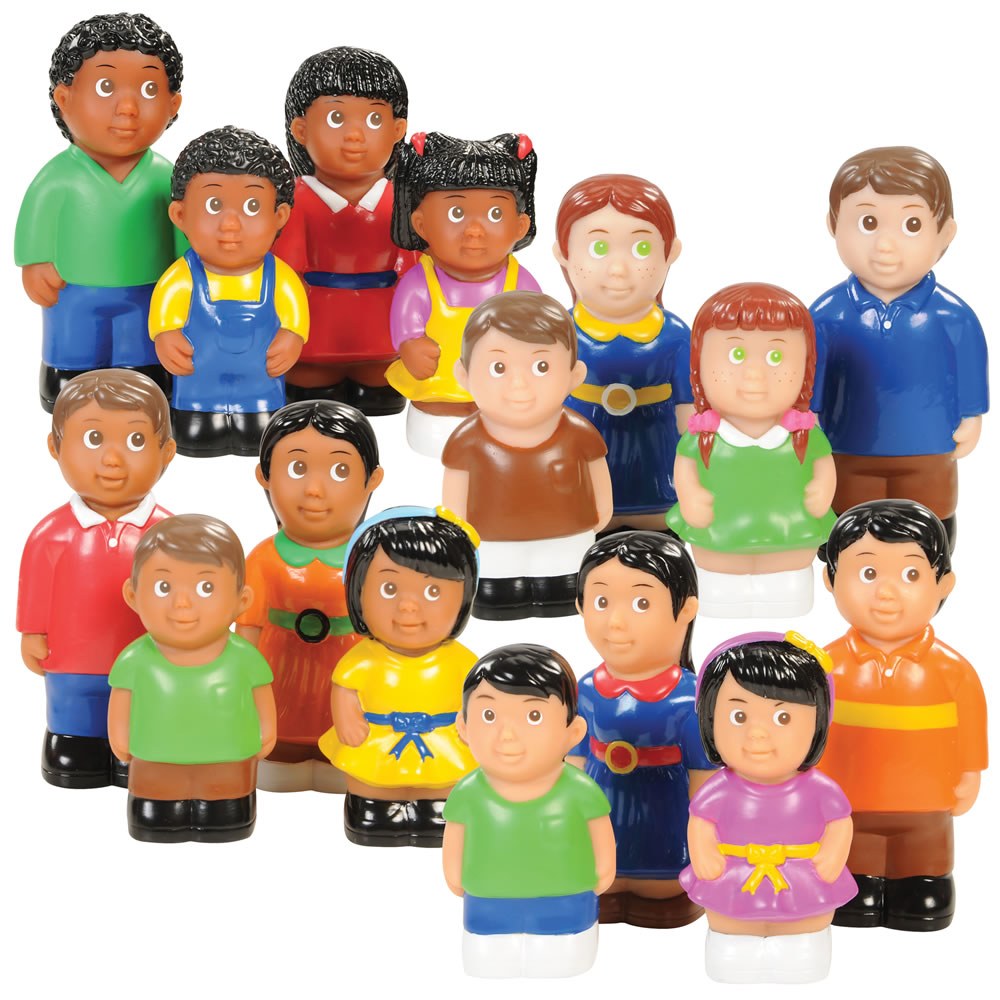 Kaplan Early Learning Company Pretend Play Families - Set of 16
