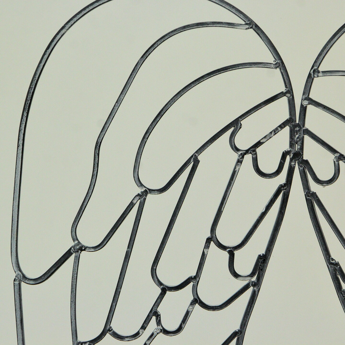 Metal Wire Art Angel WIngs Wall Sculpture 25 inch