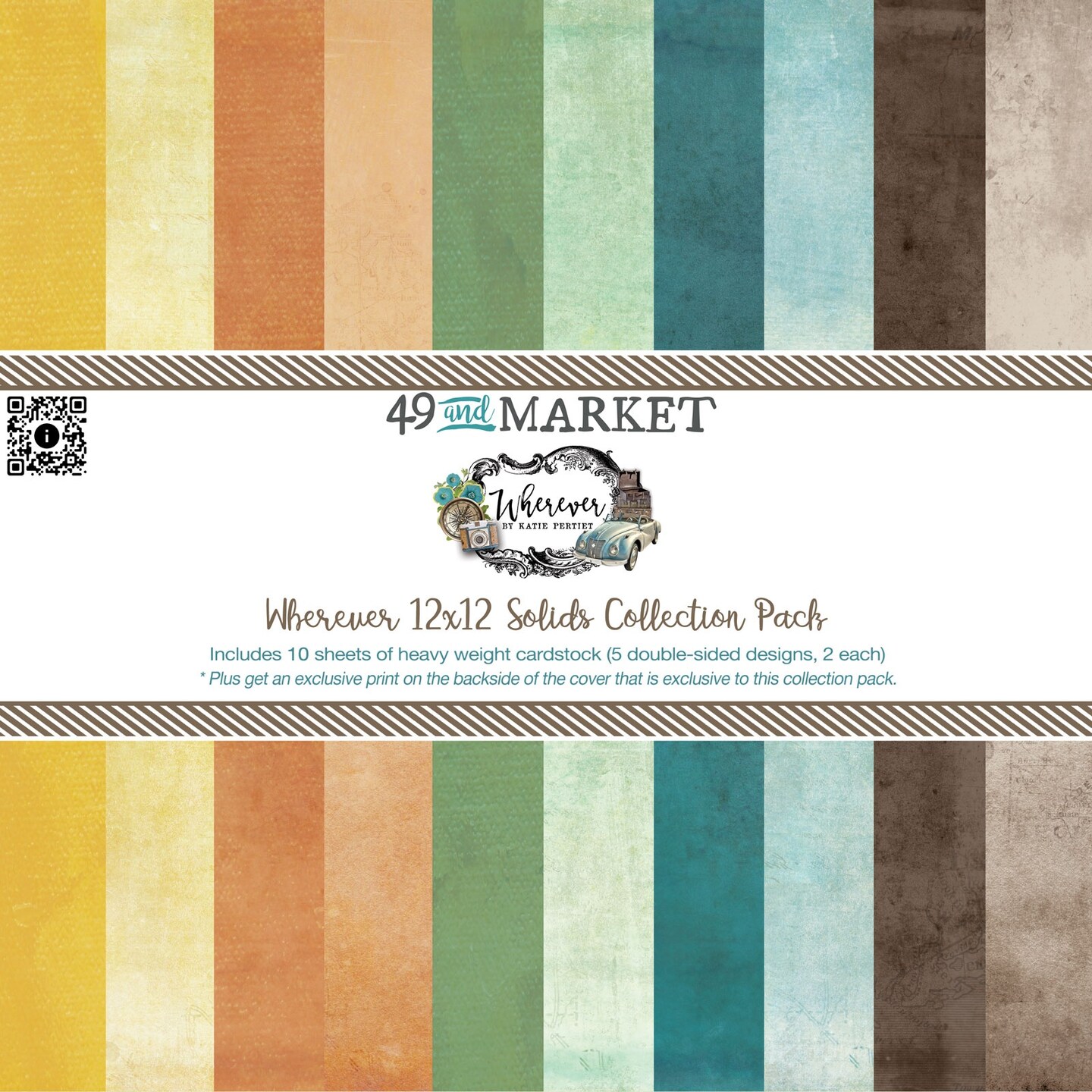 49 And Market Collection Pack 12&#x22;X12&#x22;-Wherever Solids