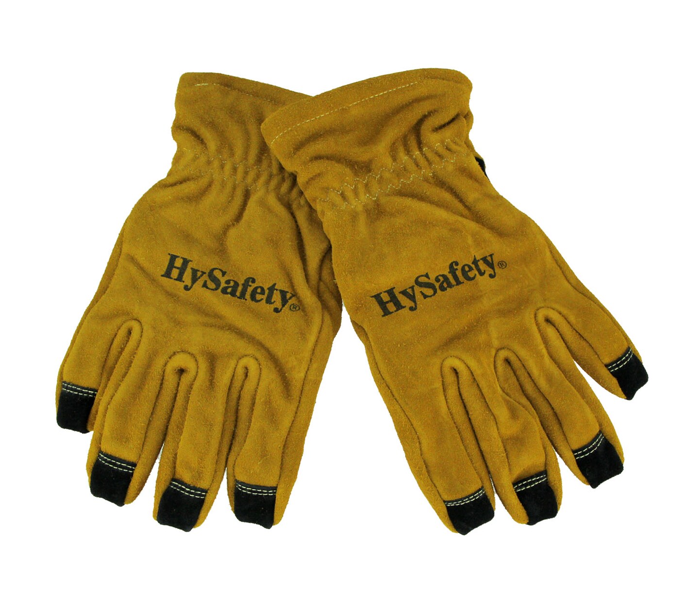 Hysafety Cowhide Leather Reinforced Palm Structural Firefighter Gloves