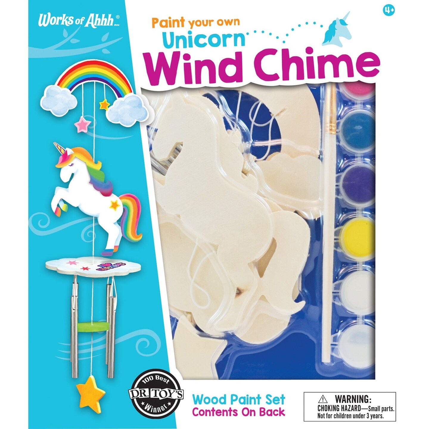 MasterPieces Unicorn Wind Chime Wood Craft and Paint Kit