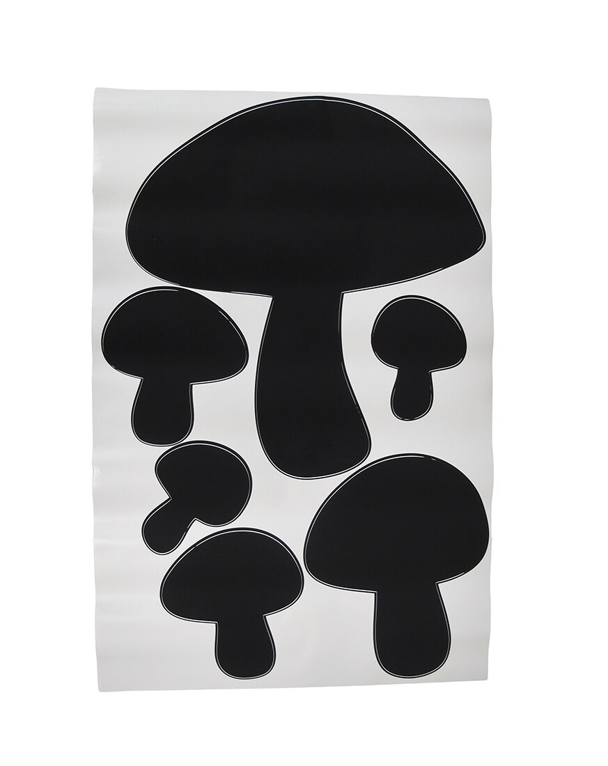 Children&#x60;s Chalkals Mushrooms Chalkboard Wall Decals