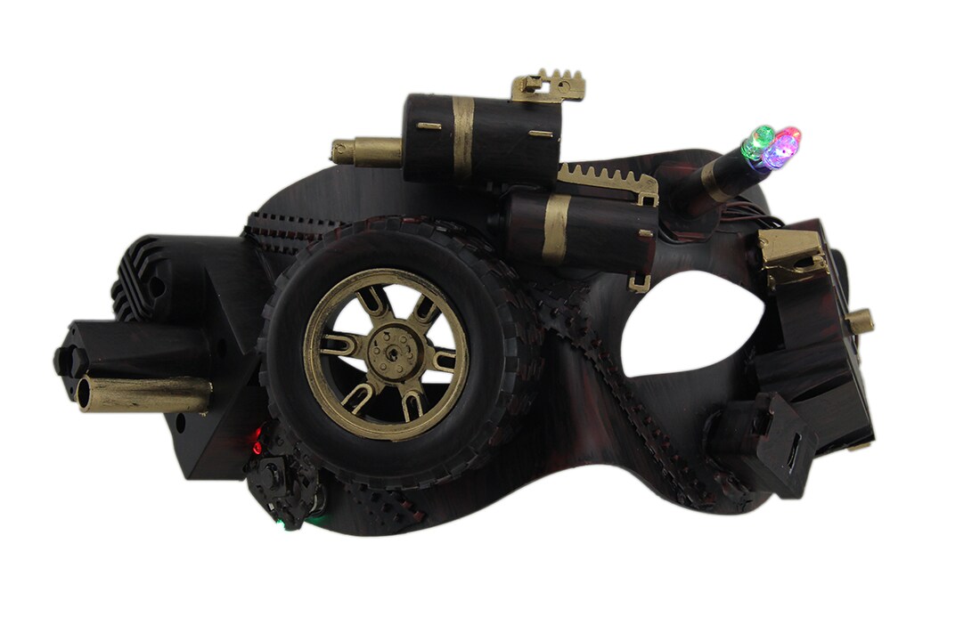 Tread Punk LED Light Up Metallic Steampunk Eye Mask