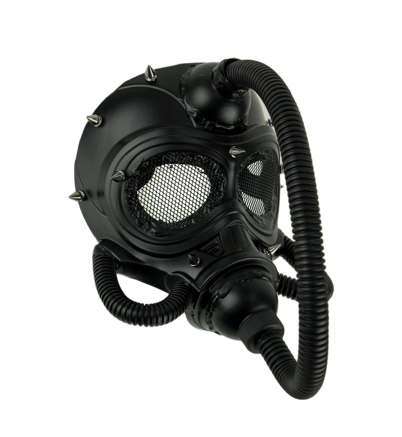 Black Spiked Submarine Diver Steampunk Adult Halloween Costume Mask