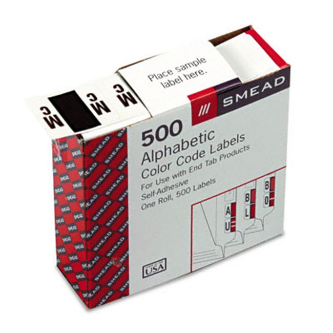 Smead 67097 AZ ColorCoded BarStyle End Tab Labels Letters Mc Brown