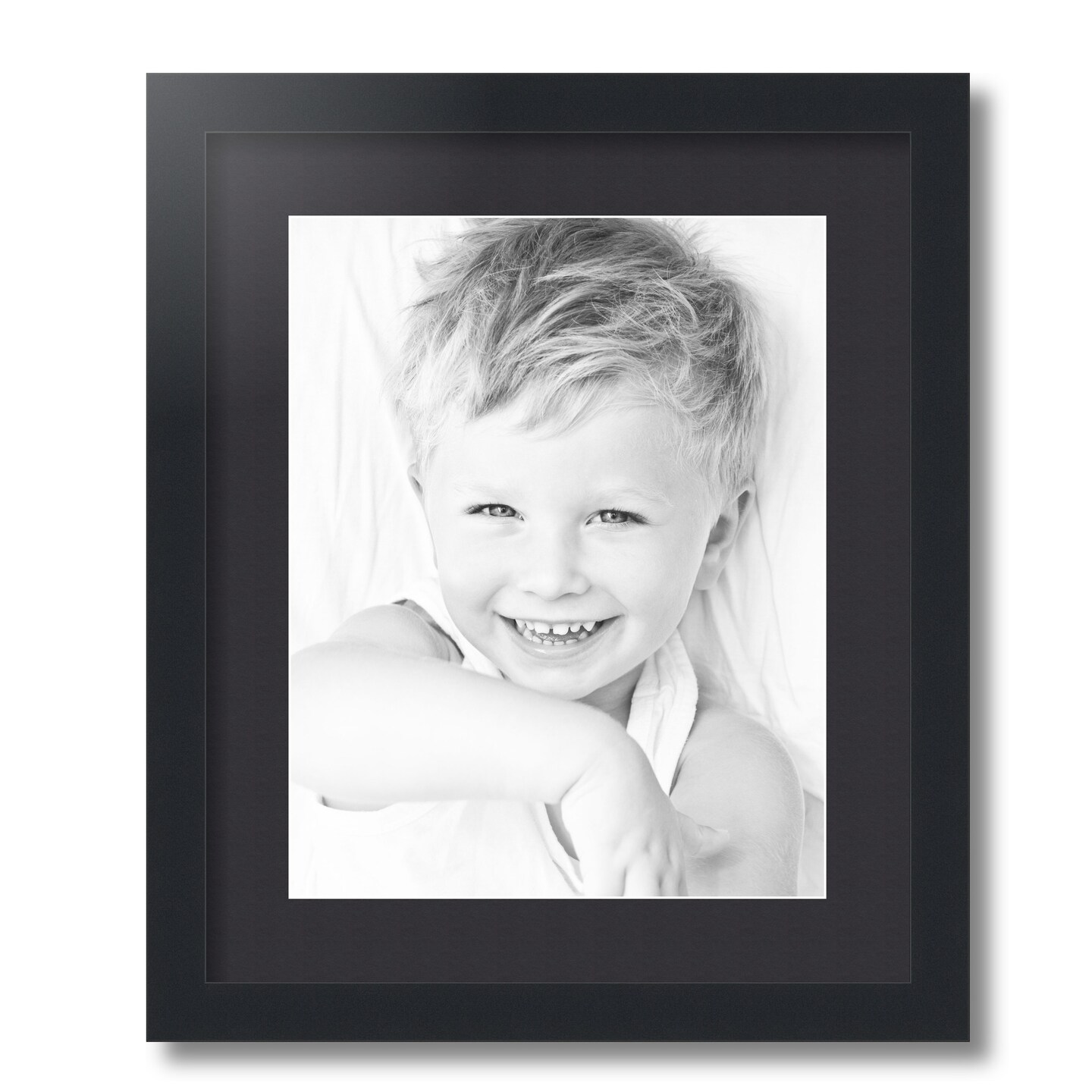 ArtToFrames 15x18&#x22; Matted Picture Frame with 11x14&#x22; Single Mat Photo Opening Framed in 1.25&#x22; Black and 2&#x22; Mat (FWM-3926-15x18)