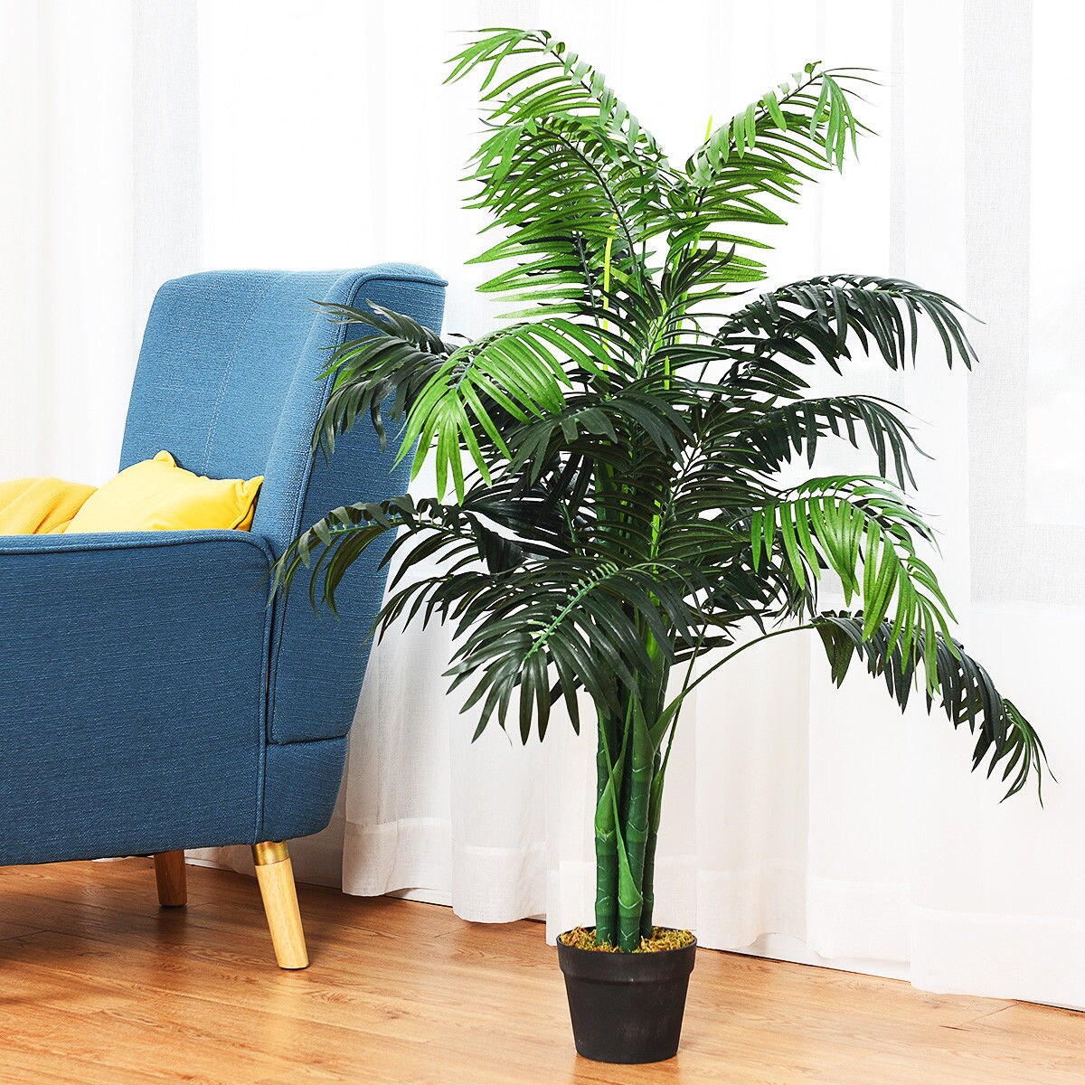 Costway 3.5&#x27;  4&#x27;  5&#x27;  5.5&#x27;  6&#x27; Artificial Tree Indoor-Outdoor Home Decor
