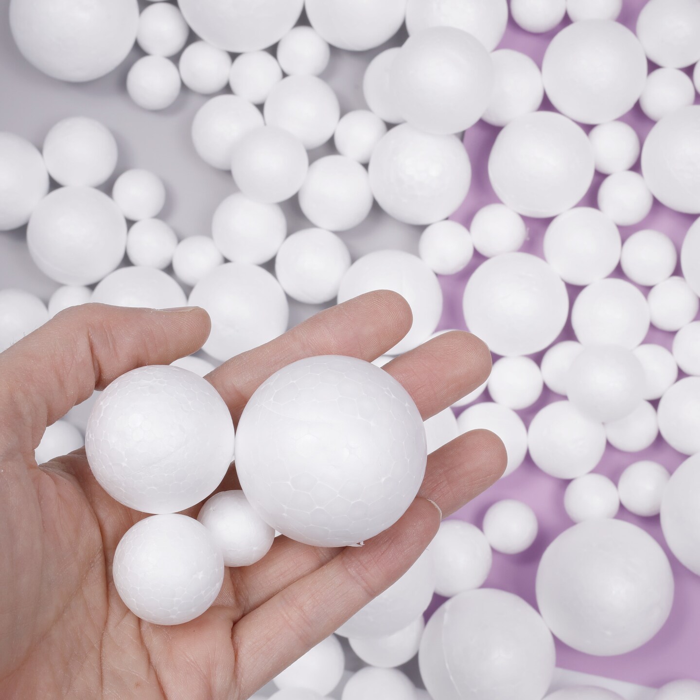 8000pcs 2-4mm / 1000pcs 5-10mm Foam Balls Craft Bubble Ball Gift