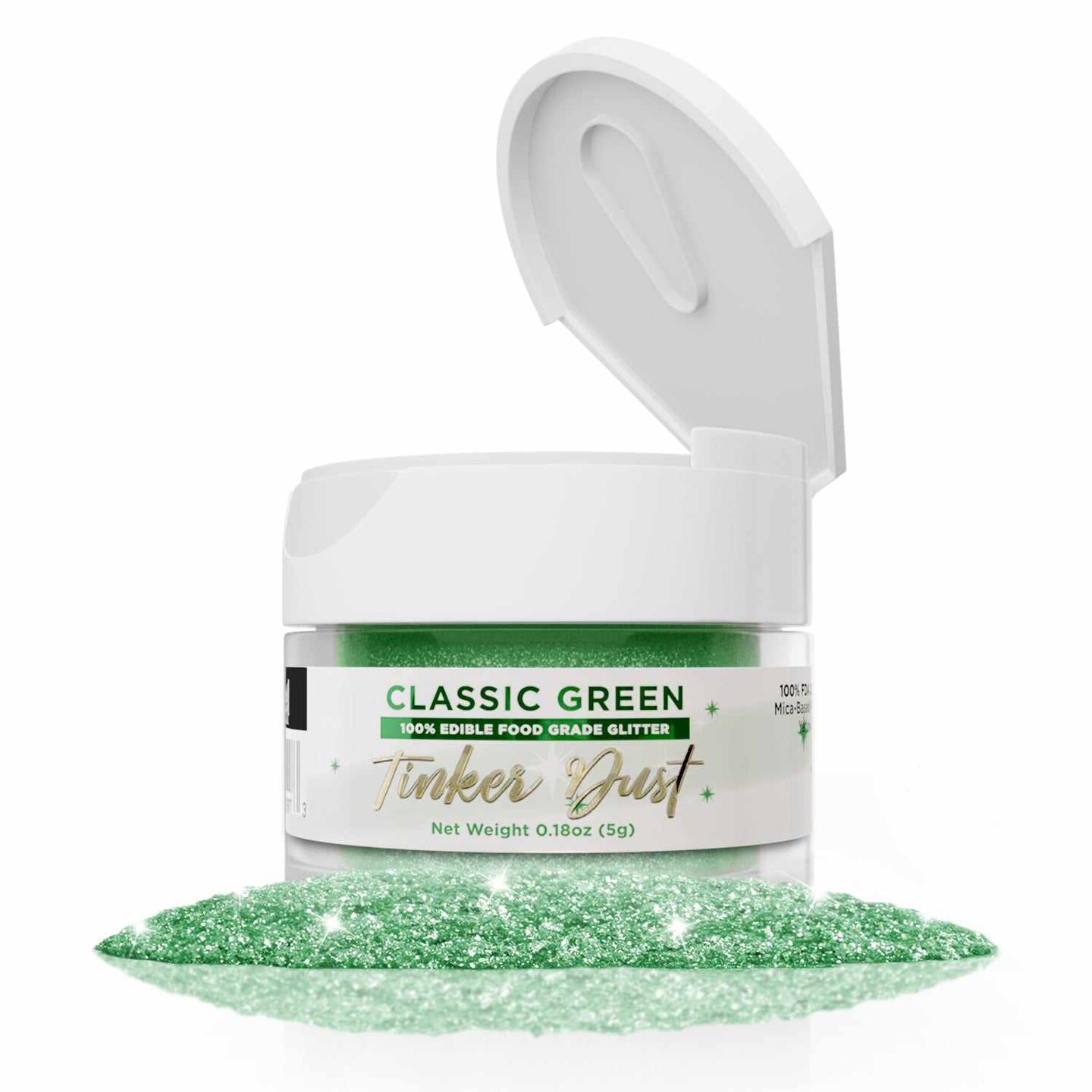 Classic Green Edible Glitter | Tinker Dust&#xAE; 5 Grams