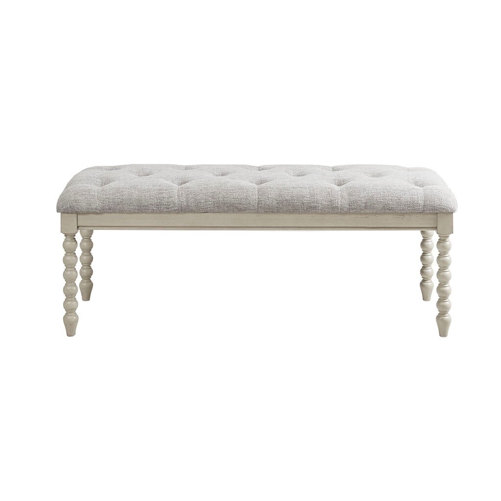 Gracie Mills   Hebert Sophisticated Tufted Bench - GRACE-14011