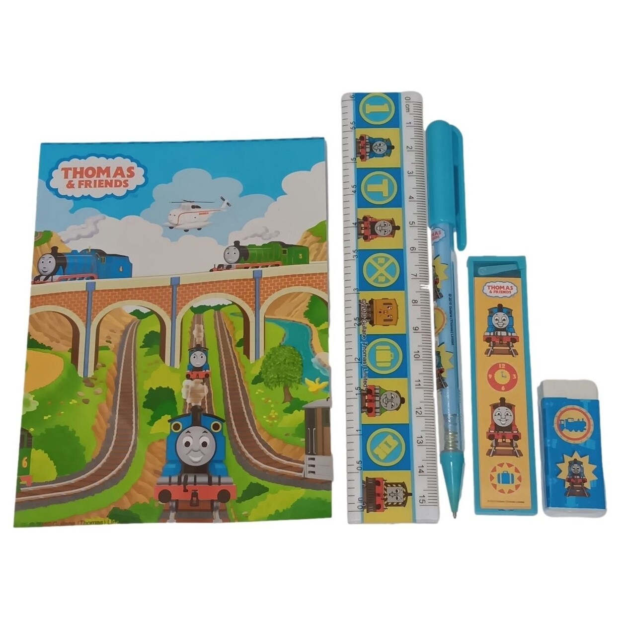 Mattel Stationery Set - Thomas the Train - Blue - 5pc Favor Set