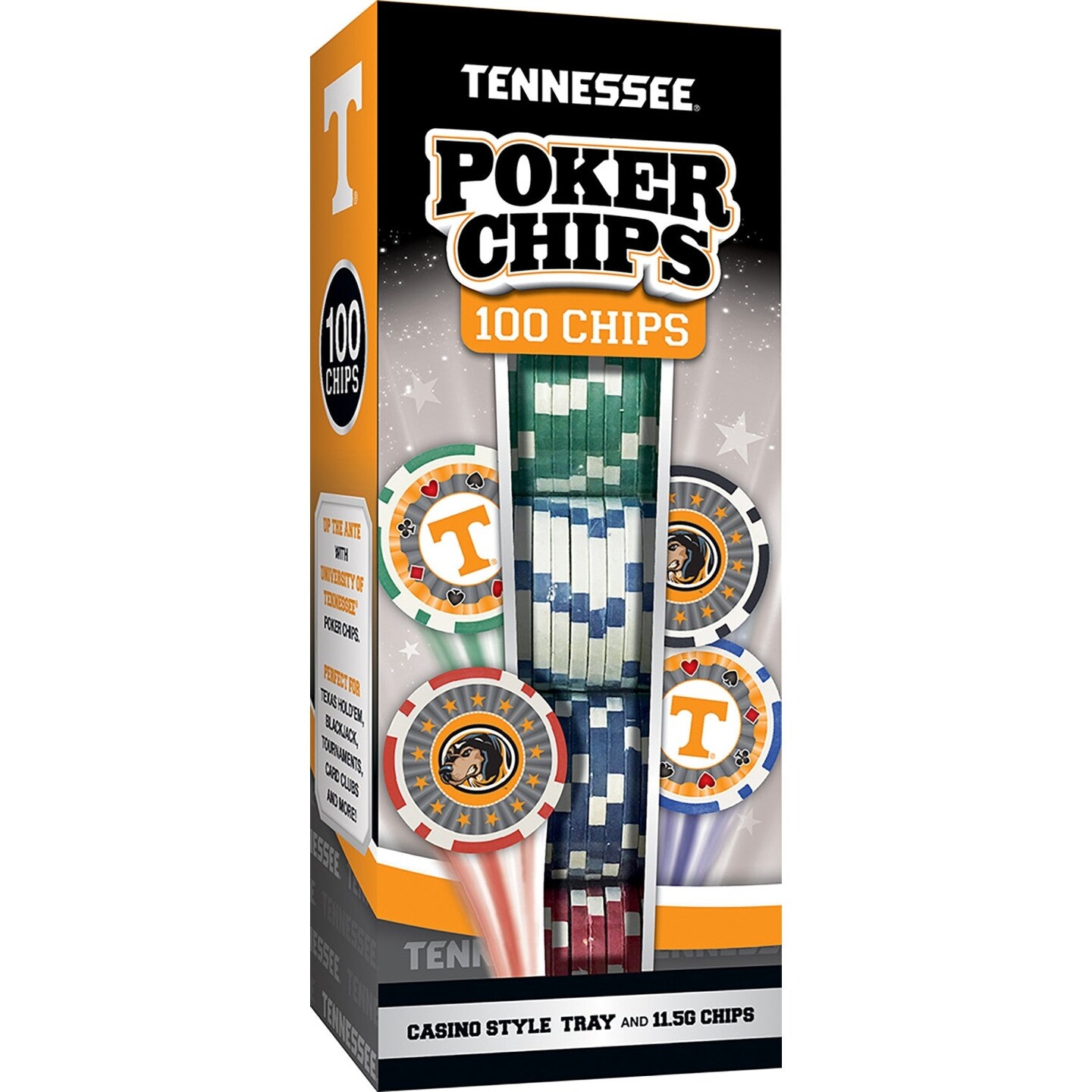 MasterPieces Tennessee Volunteers 100 Piece Poker Chips