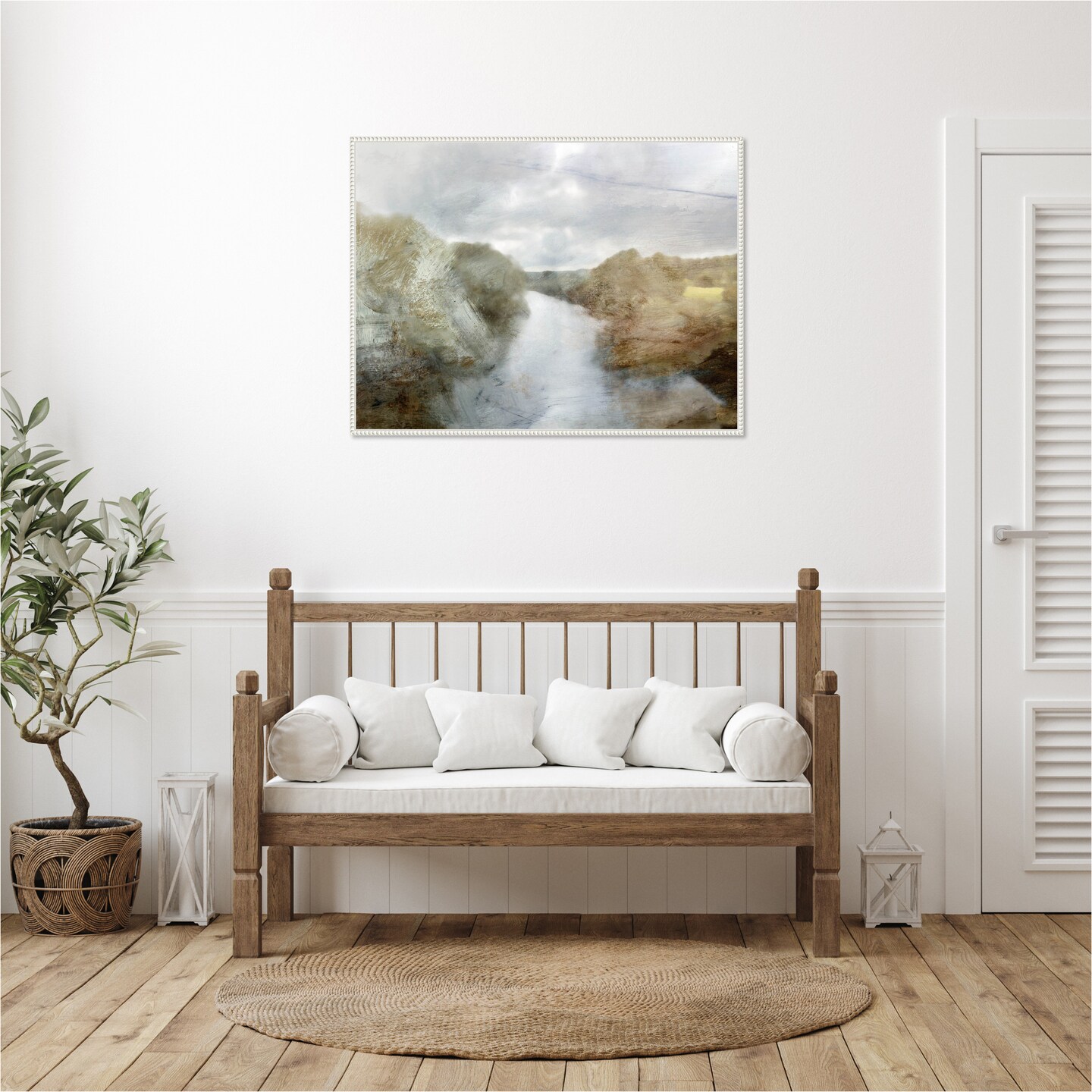 River by Dan Hobday Framed Canvas Wall Art