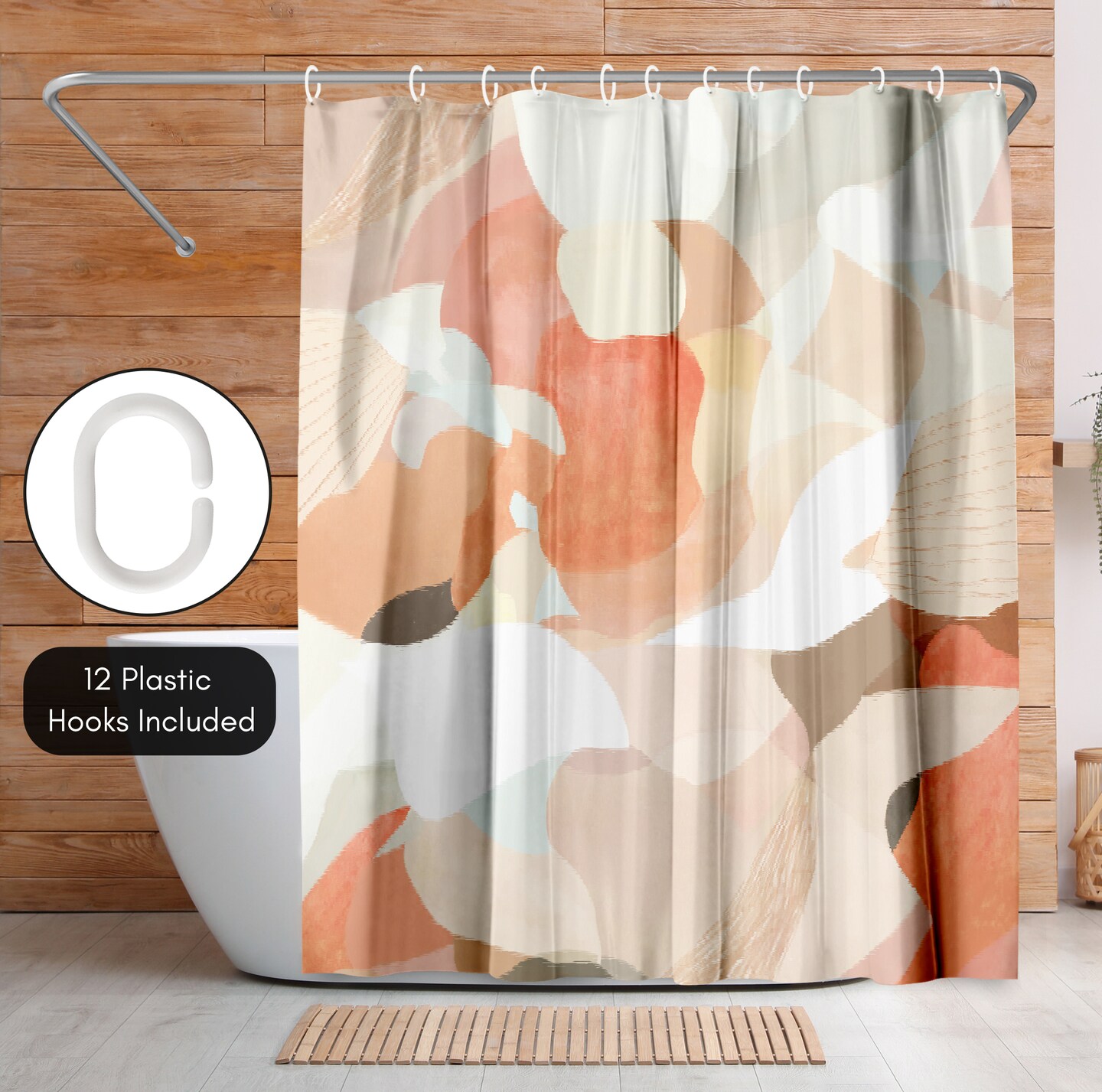 Americanflat 71&#x22; x 74&#x22; Shower Curtain, Interlude by Louise Robinson