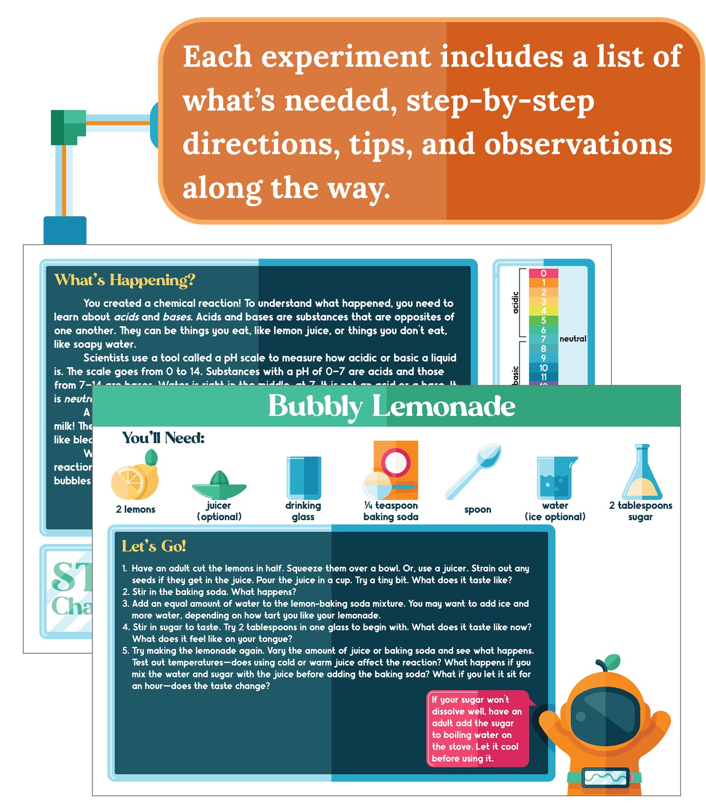 Carson Dellosa 29pc Mini Maker Food Science Kit, Crafts, Tiny Experiments, Stickers, Mini Journal, Activity Book, Name Tag, and More School Supplies, STEM Activities for Kids Grade 2 and Up
