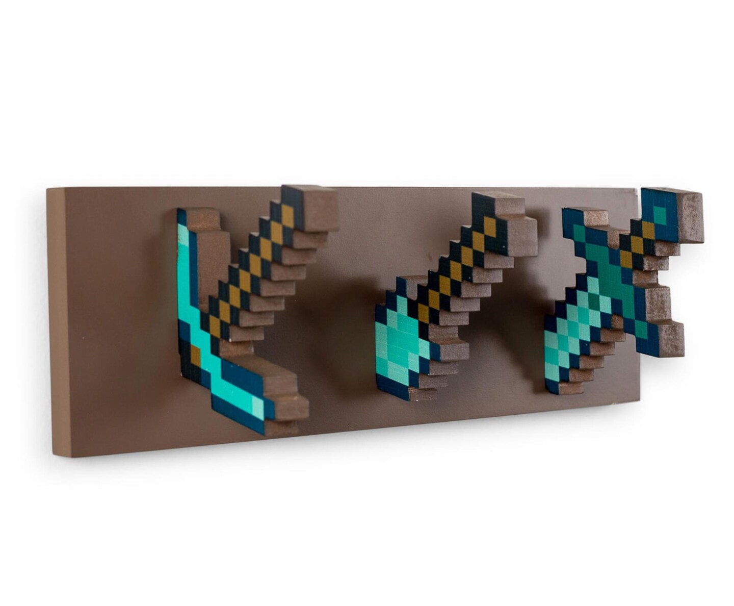 Minecraft Diamond Tool Wall Coat Hooks Storage Rack