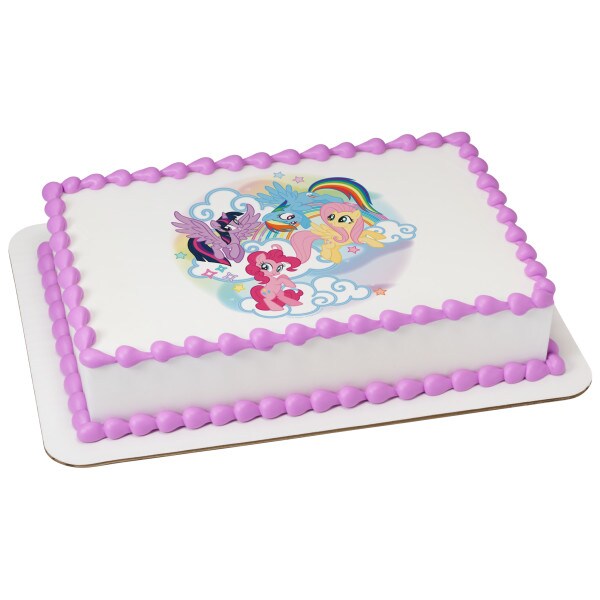 My Little Pony&#x2122; Dream Team Edible Cake Topper Image - 7.5&#x22; Round