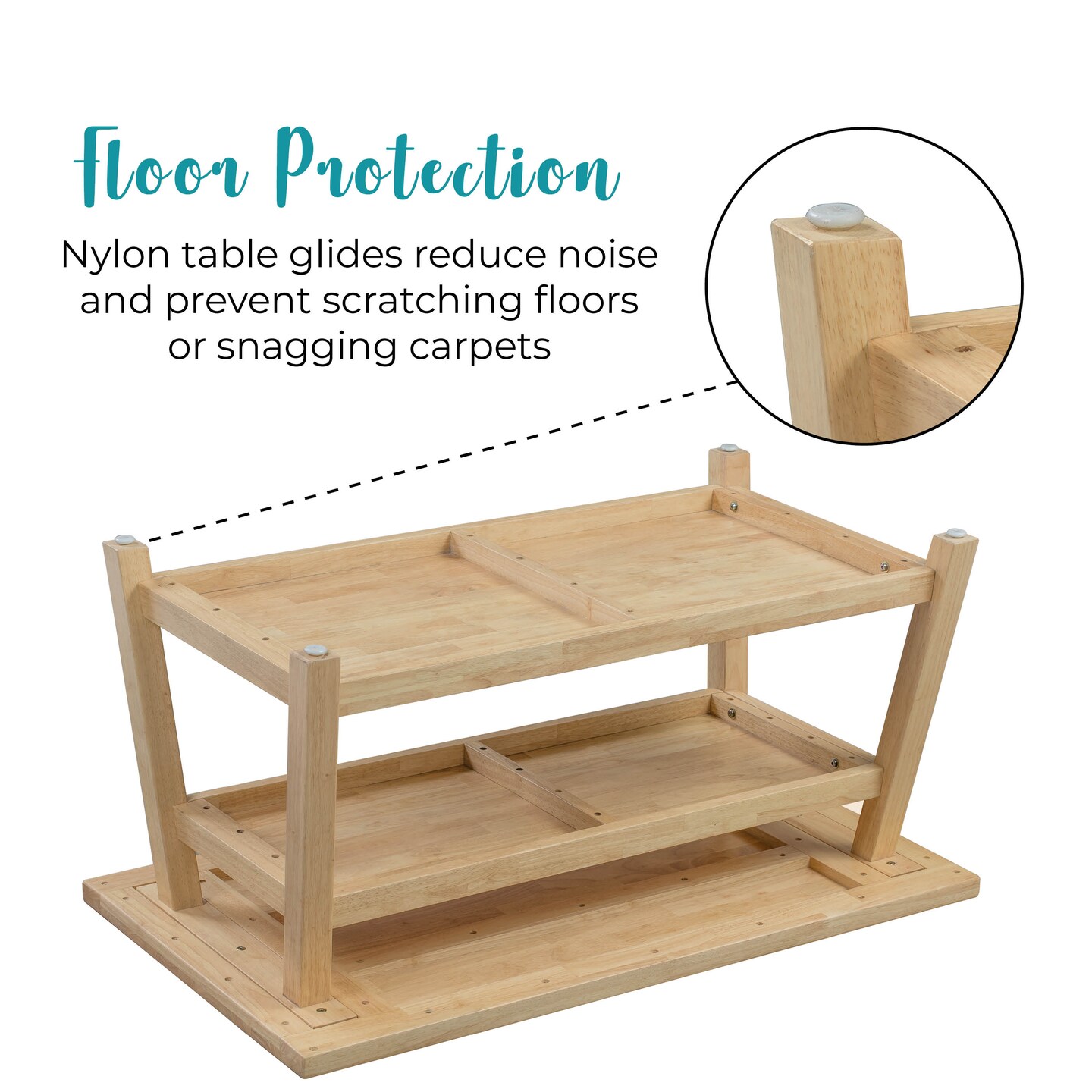 Sit n&#x27; Stash Rectangular Table with Storage, Kids Furniture