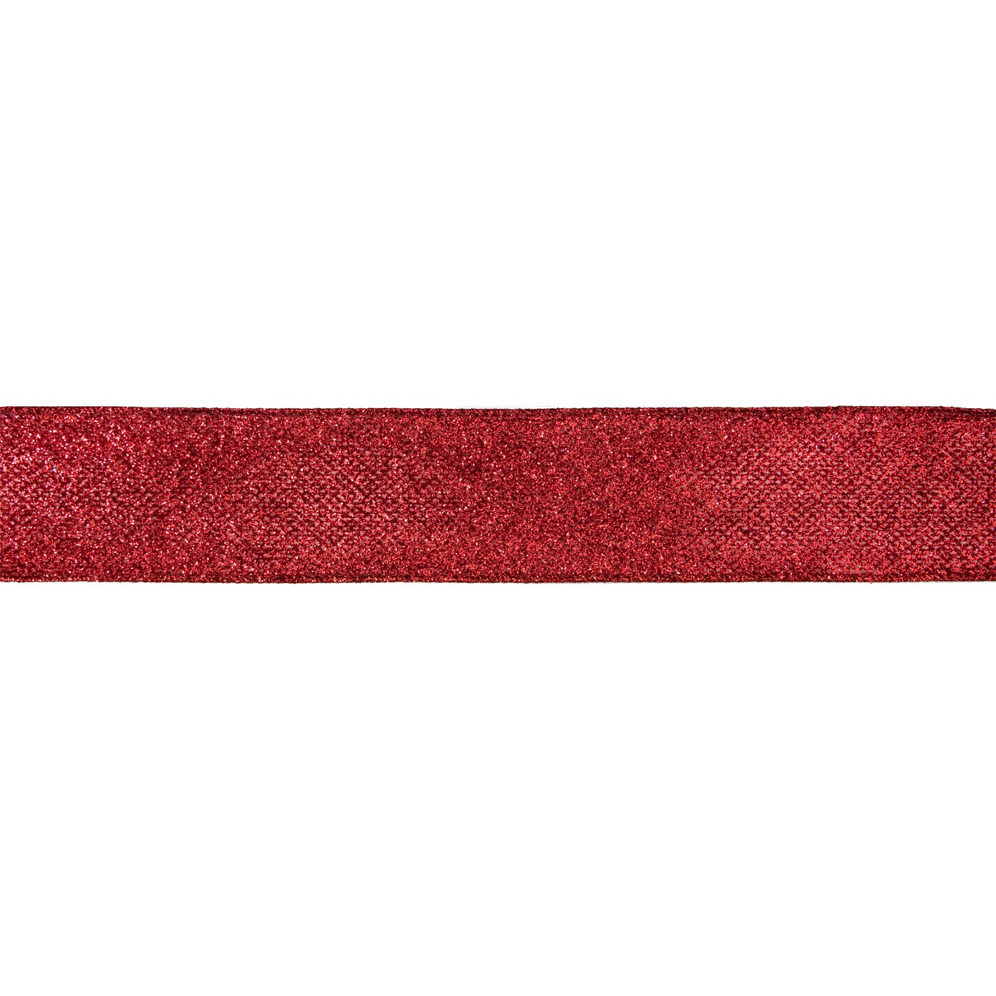 Northlight Red Glittered Christmas Wired Craft Ribbon 2.5&#x22; x 10 Yards