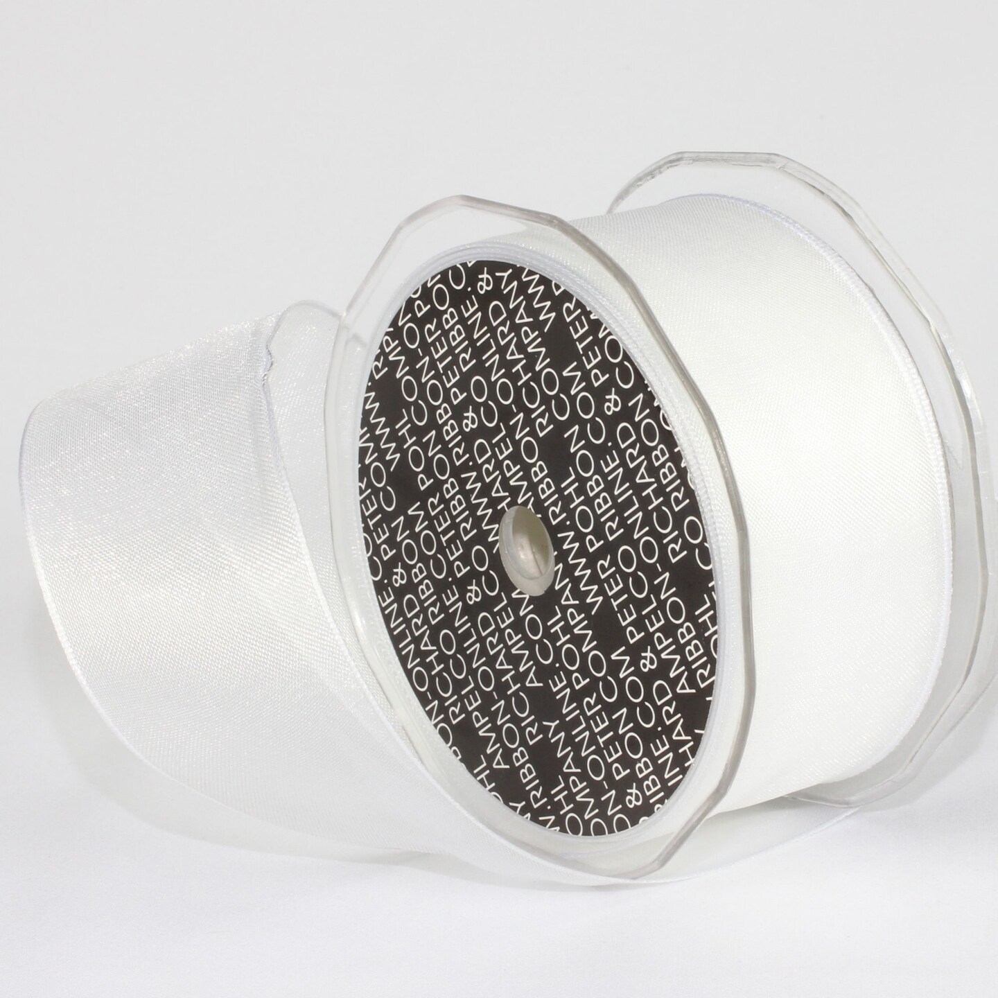 The Ribbon People White Beautiful Solid Wired Craft Ribbon 1.5&#x22; x 27 Yards