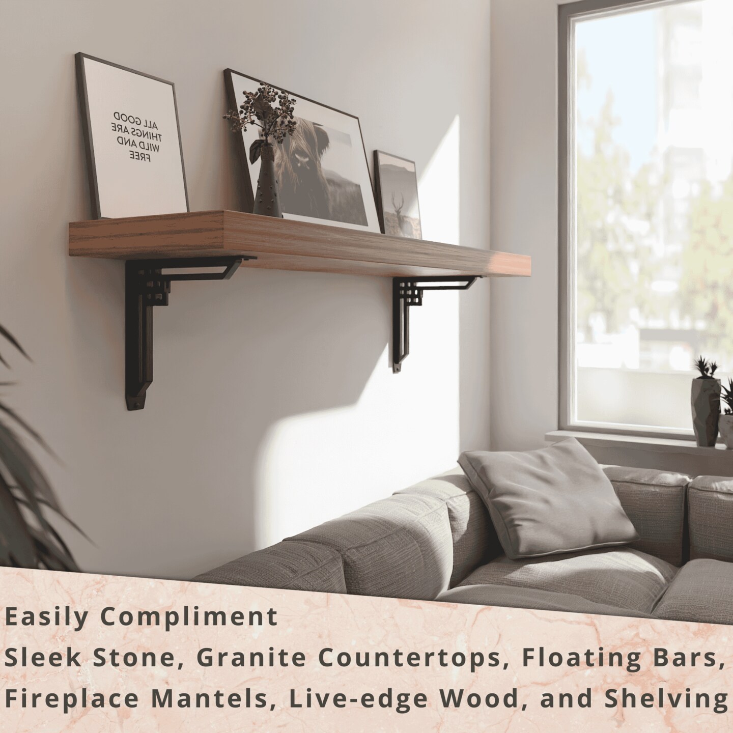 Starby Traditional Heavy Duty Steel Brackets
