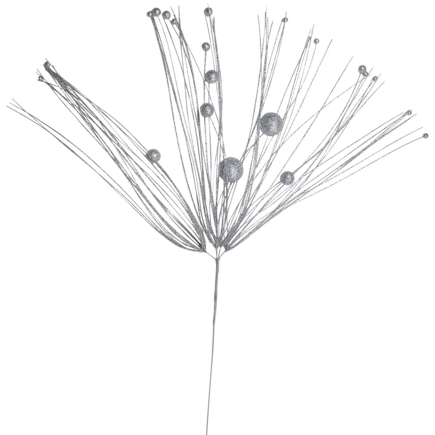 Northlight Glittered Long Christmas Pick Spray Decoration - 43" - Silver