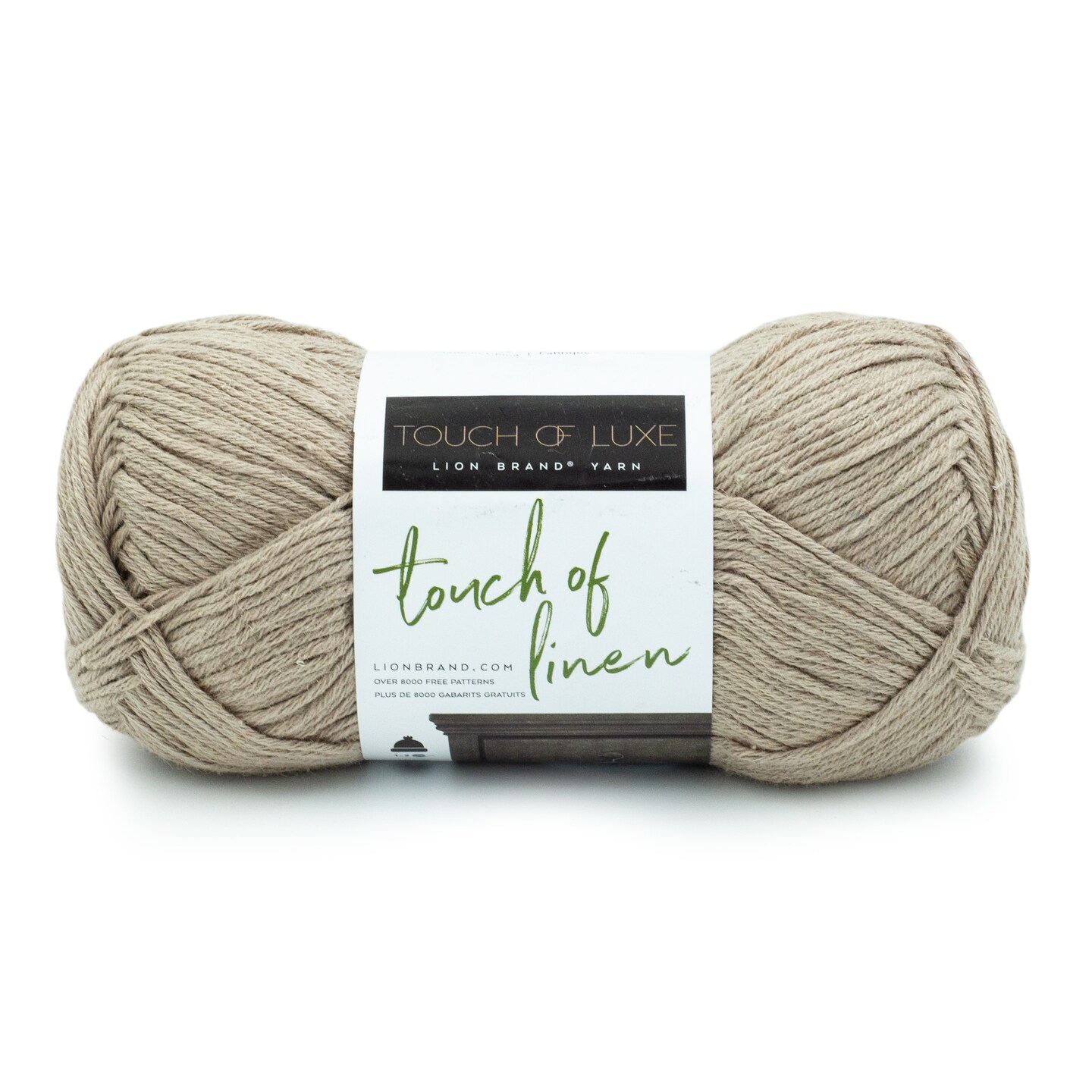 Lion Brand Touch of Linen Yarn-Stone