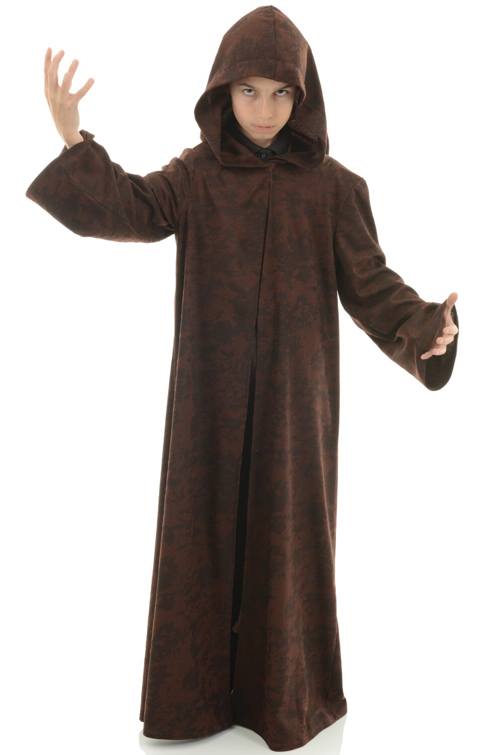 Underwraps Child's Brown Cloak With an Attached Hood Halloween Costume - Size small