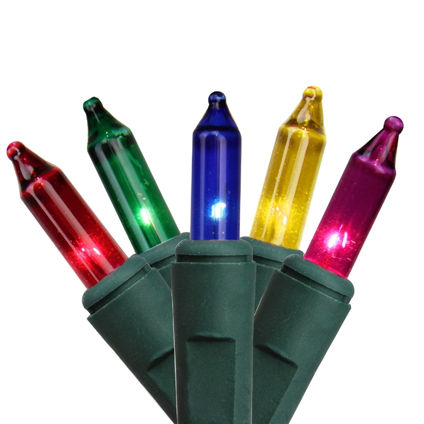 CC Christmas Decor Mini Christmas Light Set - Multi-Color - 36ft Green Wire - 100ct