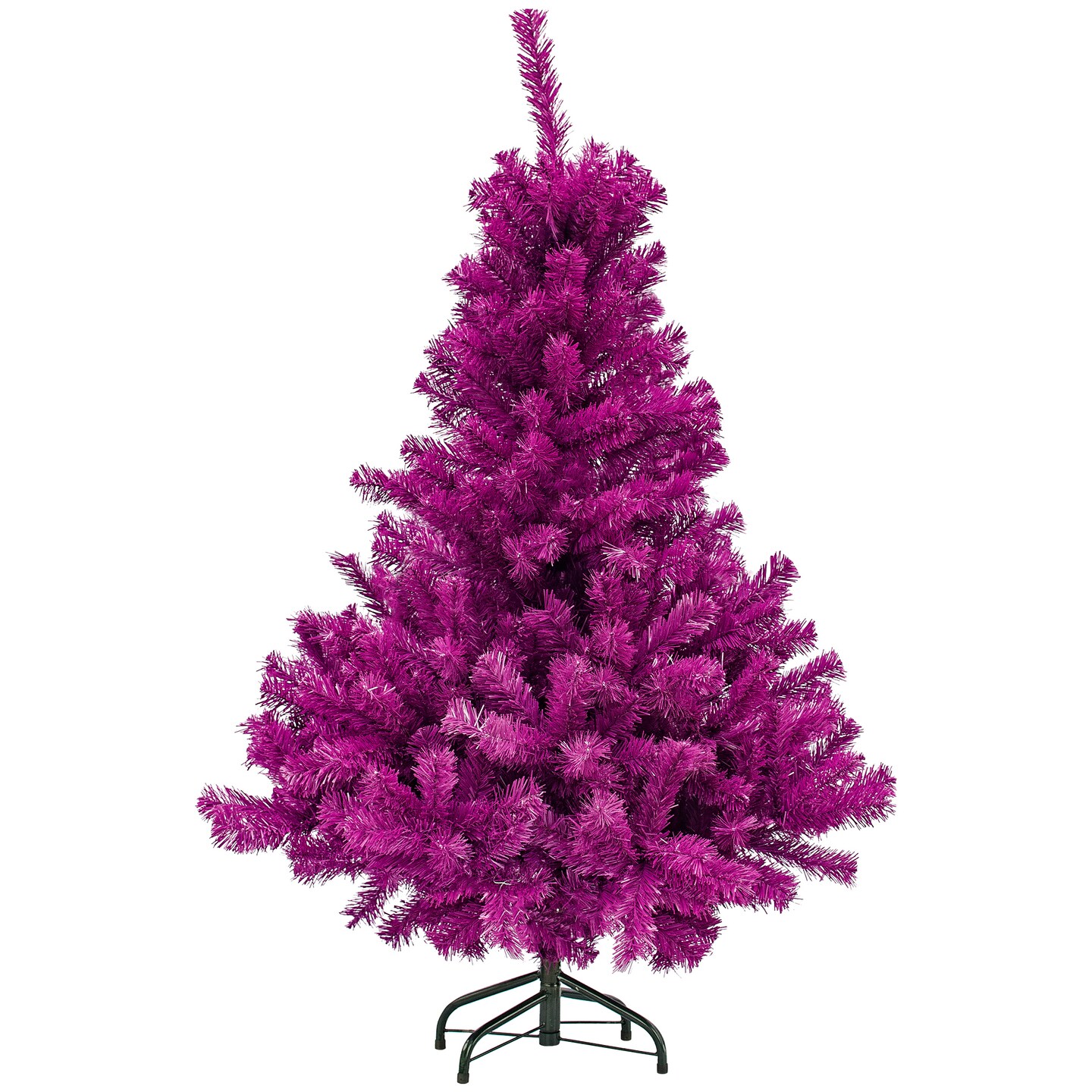 Northlight Full Pine Artificial Christmas Tree - 4' - Boysenberry Purple - Unlit