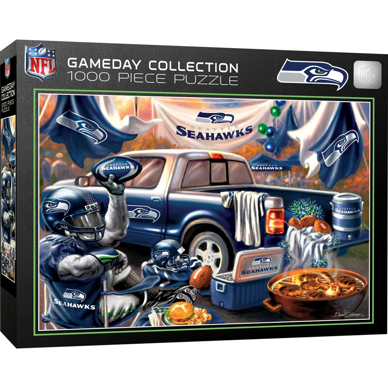 Masterpieces   1000 Piece Jigsaw Puzzle - NFL Seattle Seahawks Gameday