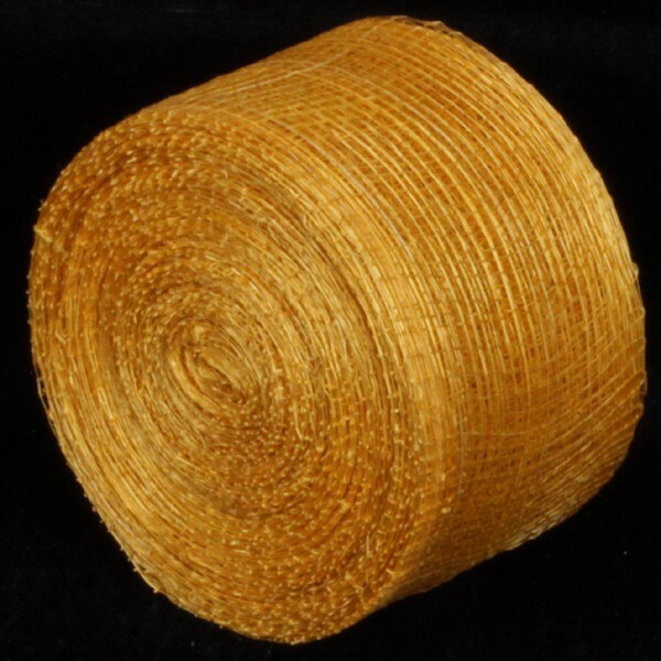 The Ribbon People Yellow Sinamay Fiber Wired Craft Ribbon 2&#x22; x 64 Yards